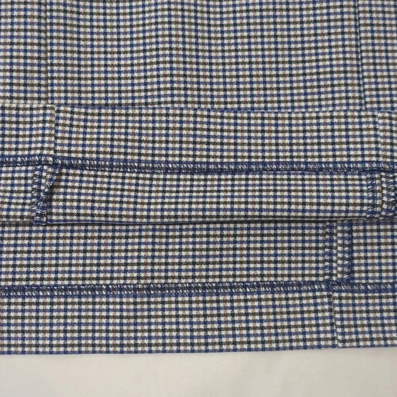 Banana Republic Houndstooth Check Tie-Back Sheath Dress, Color Blue/White Size 6 - Picture 9 of 16